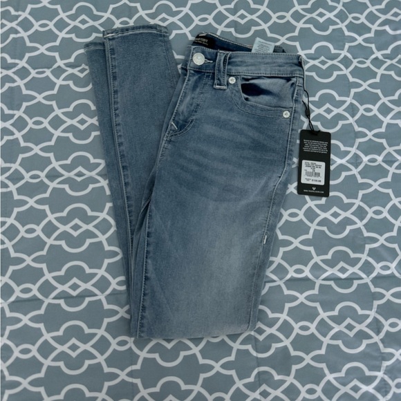 NWT True Religion Jennie Curvy Mid Rise Super Skinny Jean - Picture 1 of 5
